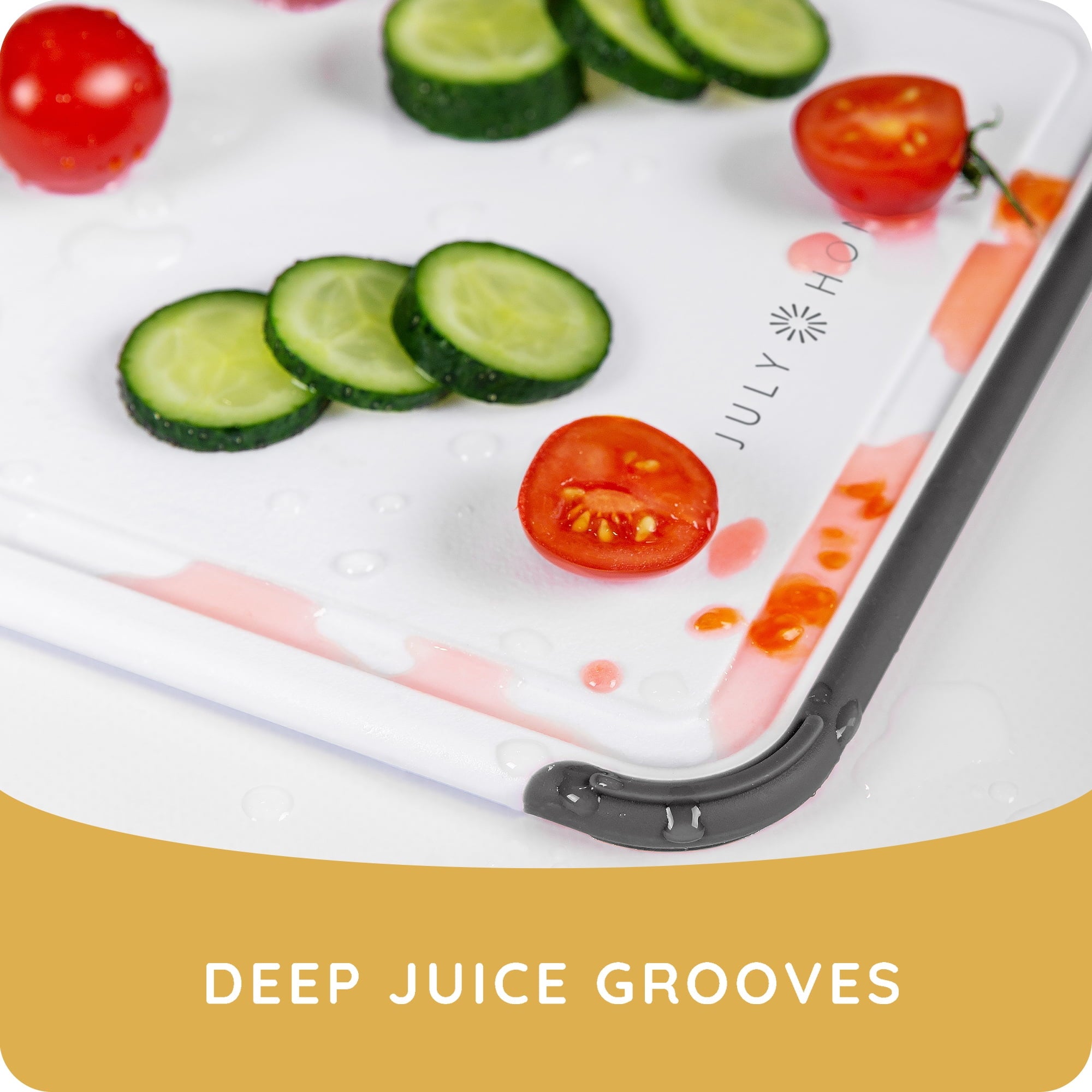 𝐁𝐏𝐀-𝐅𝐫𝐞𝐞 Cutting Boards for Kitchen - Plastic Cutting Board Set of 3, Dishwasher Safe Cutting Boards with Juice Grooves, Thick Chopping Boards for Meat, Veggies, Fruits, Non-Slip (Black)